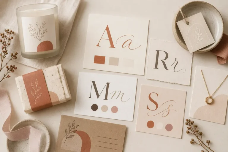 Font pairing inspiration for handmade business branding