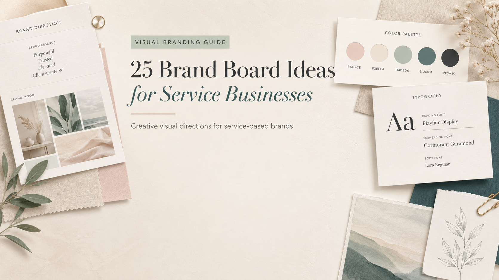 25 brand board ideas for service businesses