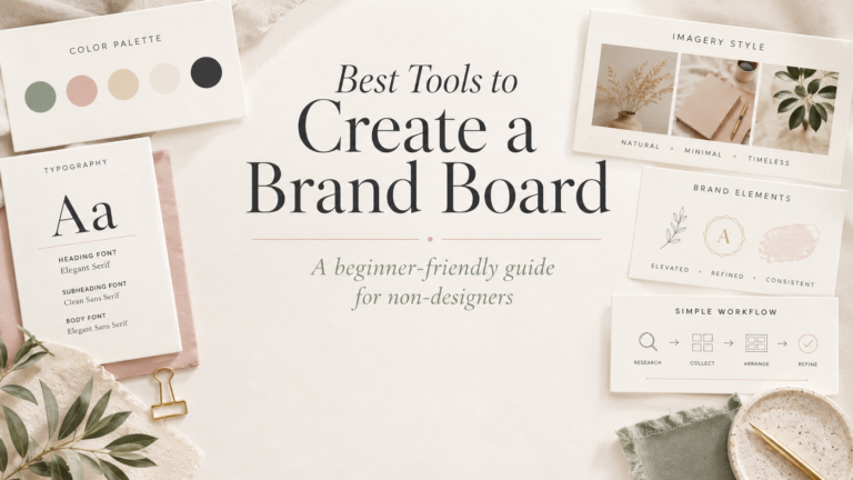 Best tools to create a brand board without a designer