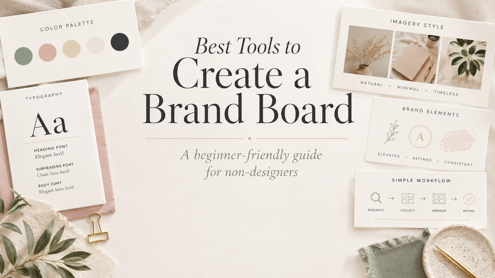 Best tools to create a brand board without a designer