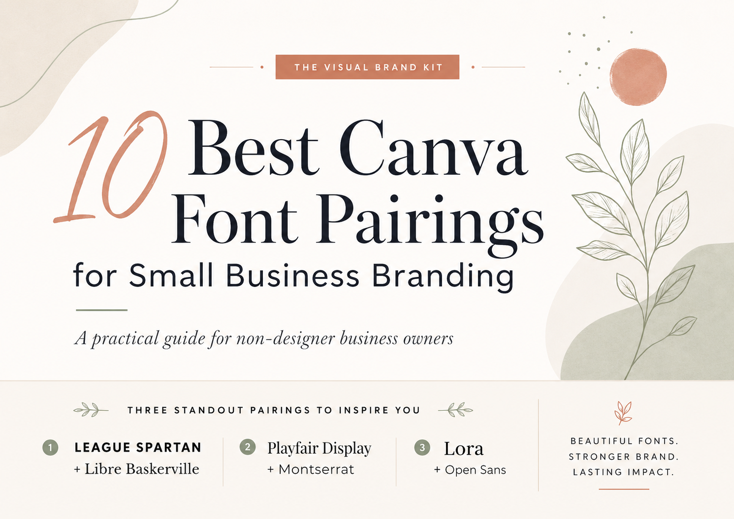 10 Canva font pairings for small business branding