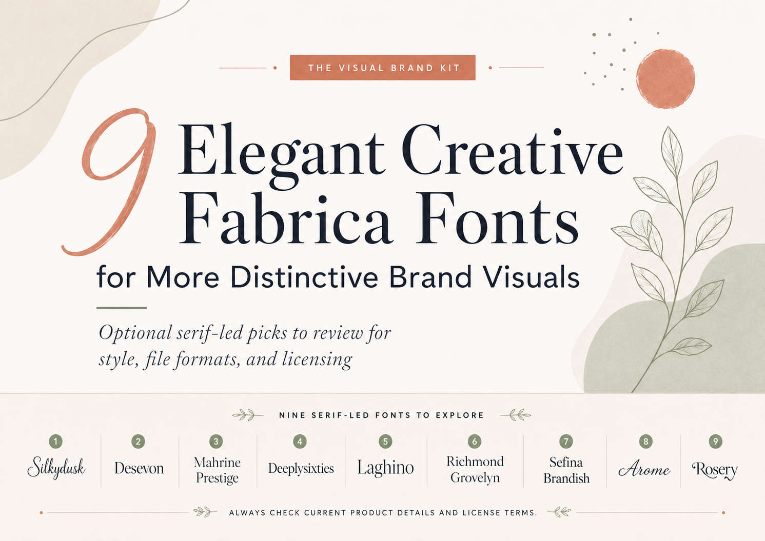 Nine elegant Creative Fabrica fonts for more distinctive brand visuals