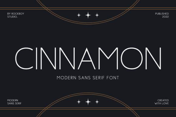 Cinnamon modern sans serif font preview