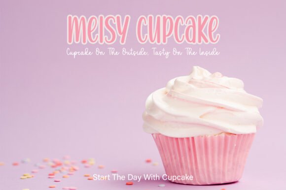 Cupcake Handmade Duo sans serif and script font preview