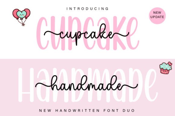 Cupcake Handmade Duo shown in a sweet handmade design example