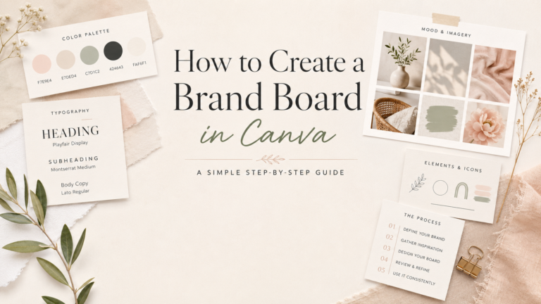 How to create a brand board in Canva