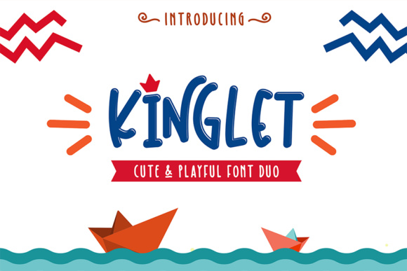 Kinglet Duo playful font family preview