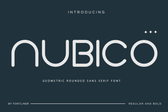 Nubico rounded sans serif font preview