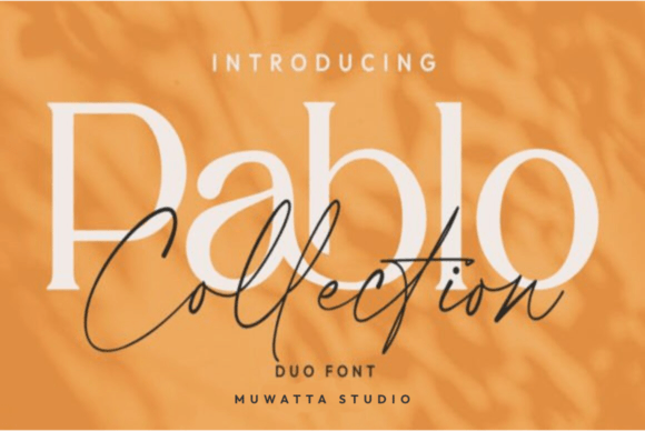 Pablo Duo elegant serif and script font preview
