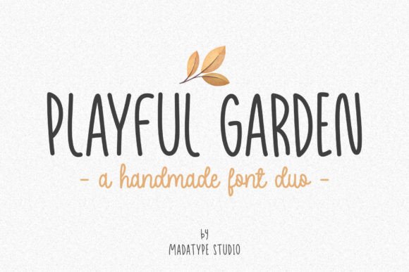 Playful Garden script and handwritten font duo preview
