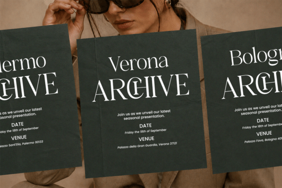 Rosery font editorial branding preview