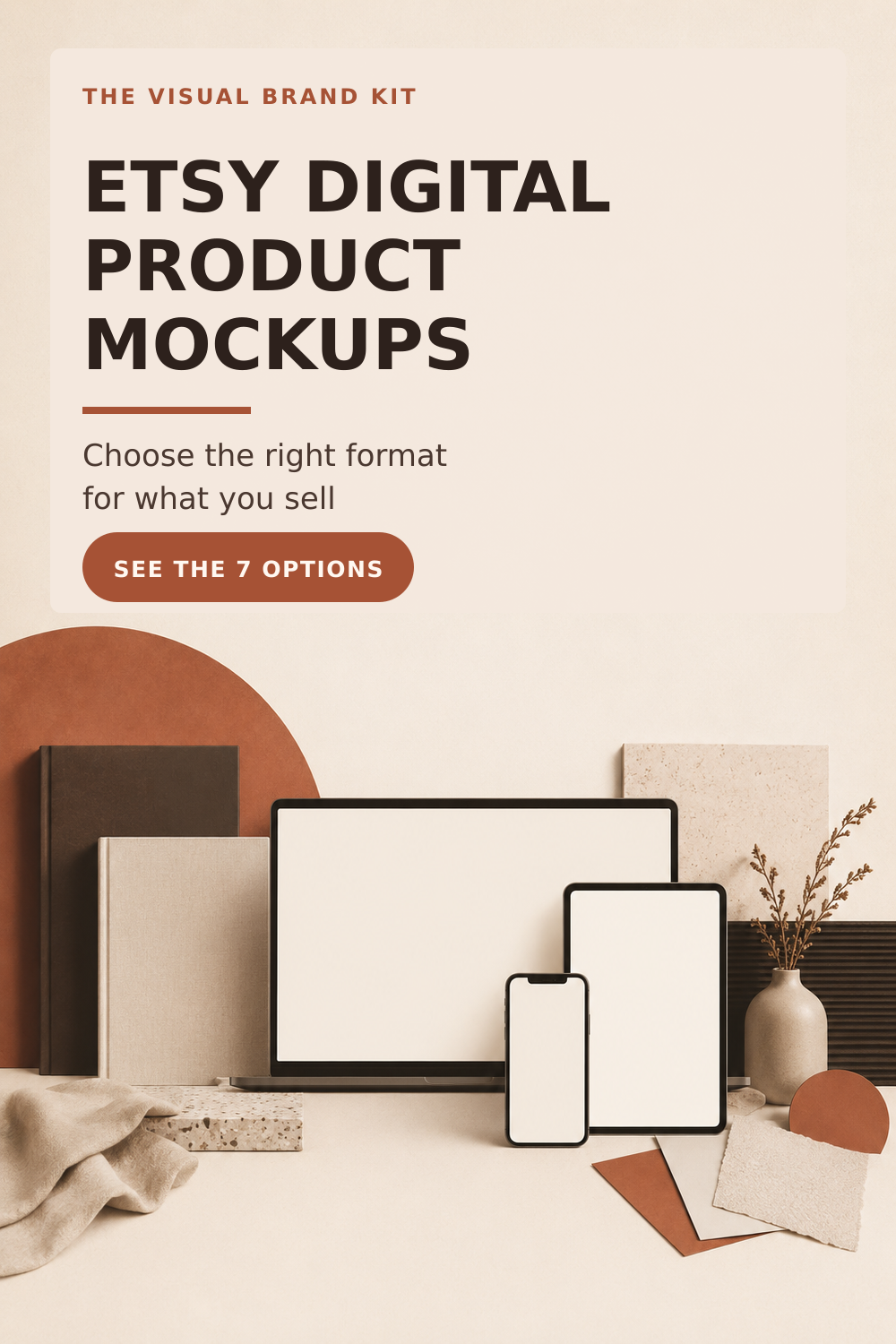 Etsy digital product mockups for Canva templates, ebooks, planners, Notion templates, digital paper, wall art, and invitations