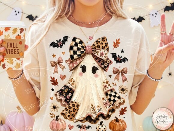 Coquette Ghost Halloween PNG preview