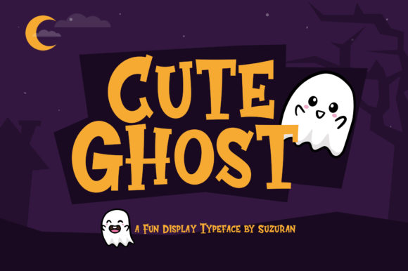 Cute Ghost Font preview