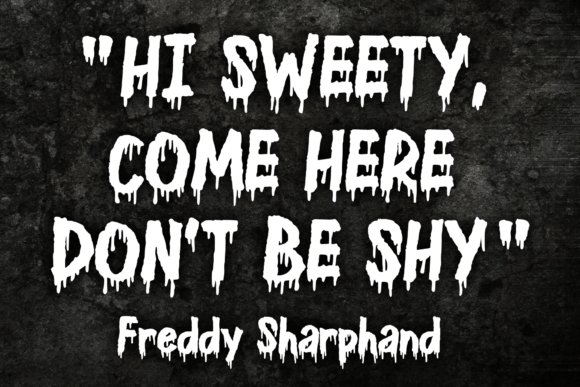 Dripping Halloween Font preview