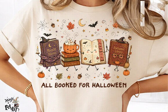 Halloween Bookish PNG preview
