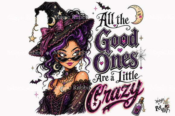 Sassy Witch Girl Halloween PNG preview