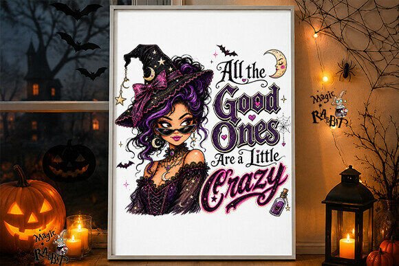 Sassy Witch Girl Halloween PNG preview