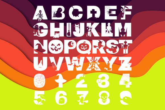 Scary Halloween Trio Font preview
